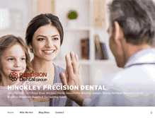 Tablet Screenshot of hinckleyprecisiondental.com